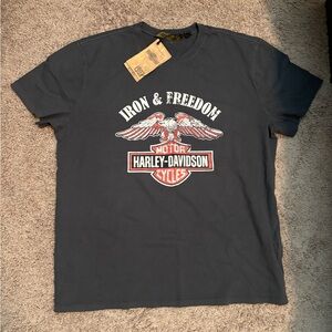 Harley-Davidson Men's Charcoal Graphic Tee